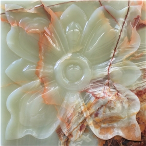 3D Natural Green Onyx Feature Wall Panel 3D Natural Green Onyx Feature Wall Panel