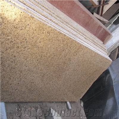 Crystal Yellow Granite Slab