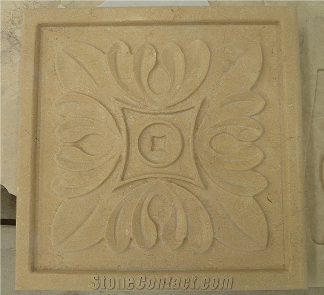 Decorative 3d Beige Stone Wall Panel, Beige Limestone Wall Panel