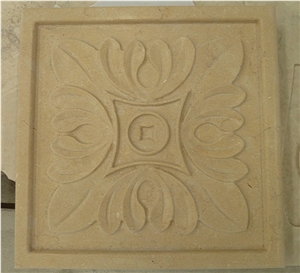 Decorative 3d Beige Stone Wall Panel, Beige Limestone Wall Panel