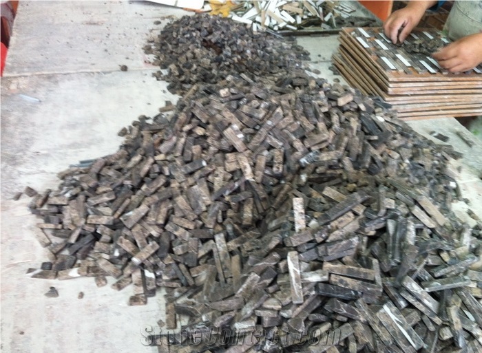 Black Lava Stone Mosaic Tile,Hainan Black Basalt,China Black Basalt Mosaic