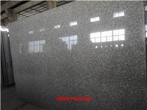 Polished G664 Bainbrook Brown Granite Gang Saw Slabs, China Pink Granite