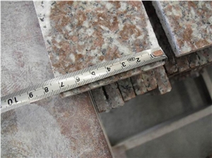 Polished G687 Peach Blossom Red Granite Tile