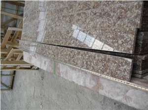 Polished G687 Peach Blossom Red Granite Tile