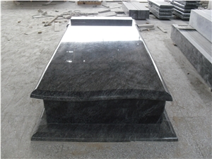 Popular Indian Bahama Vizag Orion Blue Tombstone Gravestone Headstone Monument, Custom Engraved Design for Western Style, Rose Carving Single Double Funeral Stone, Factory High Quality Good Prices