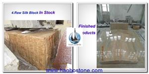 Raw Silk Block in Granite Monuments