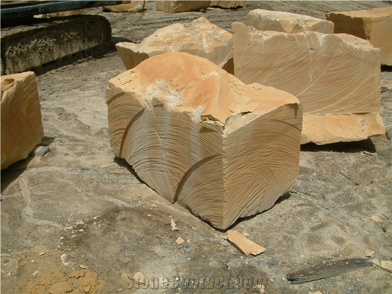 Aussie Gold Sandstone Blocks, Australia Beige Sandstone