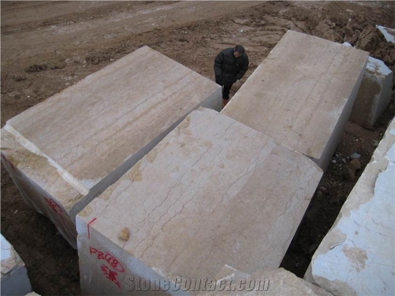 Golden Imperial Marble Blocks, Turkey Yellow Marble