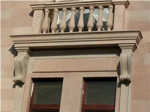 Travertine Stone Building, Walling Facade, Forest Beige Travertine Walling