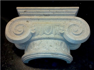 Tuff Stone Column Base and Column Tops
