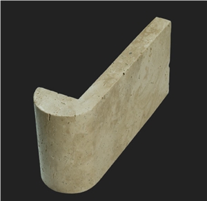 Classic Light Travertine Remodeling Pool Cooping, Denizli Beige Travertine Pool Coping