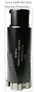 Core Drill Bit Dry Korea Premium Turbo 1-3/8"