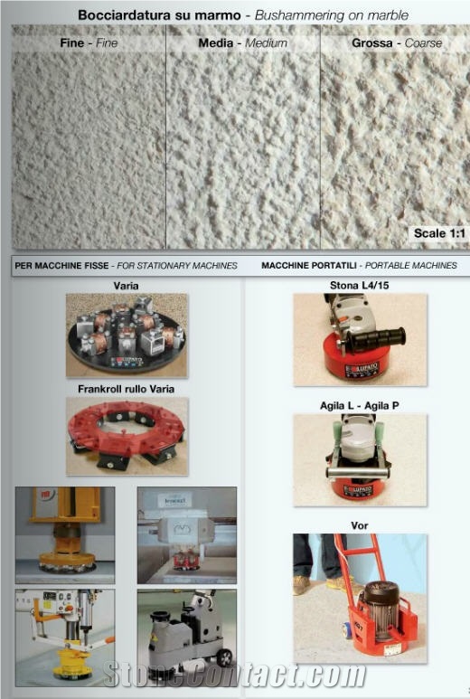 Bush Hammer Tools for Marble Surfaces