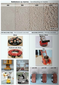 Bush Hammer Tools for Sandblasting on Marble