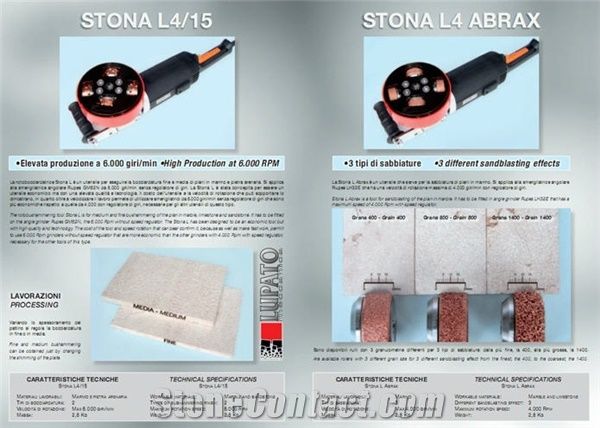 Stona L4/15 Bush Hammer Hand Held Machine