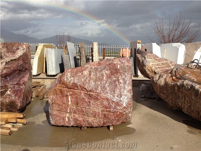 Red Eretria Marble Blocks