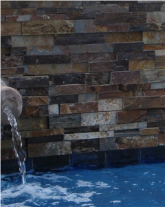 California Gold Slate Ledge Stone, Wall Cladding