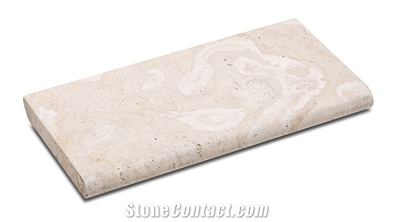 Calypso Coral 12x24 Pool Coping, Classic Coral Beige Limestone