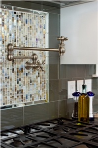 Glass Mosaic Kitchen Backsplash