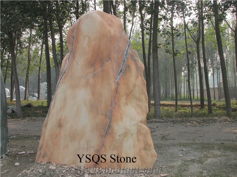 Beatiful Garden Landscaping Stone, Sunset Glow Red Marble Garden, Palisade