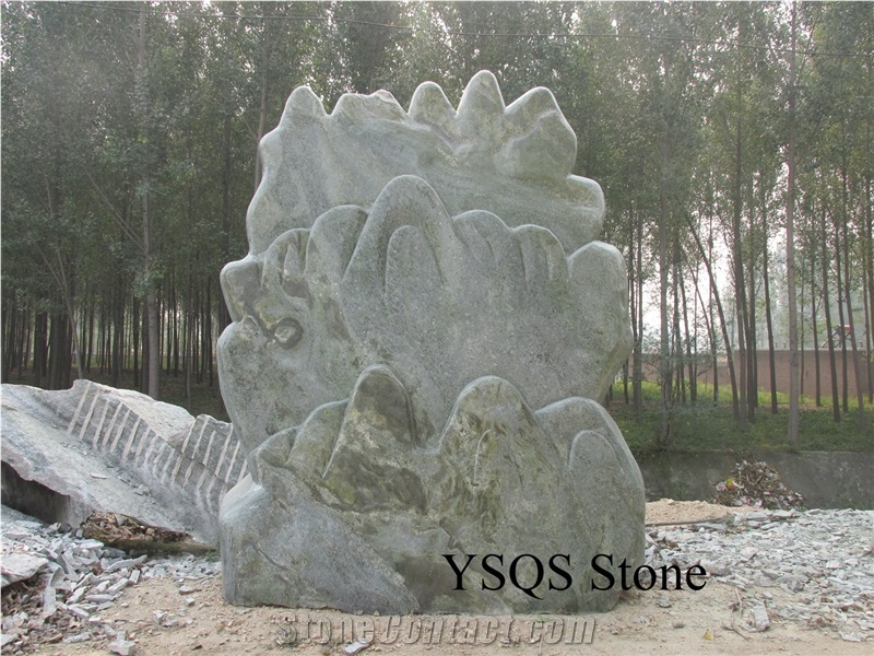 Beautiful Garden Stone, Green Granite Garden Stone