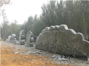 Beautiful Garden Stone, Green Granite Garden Stone