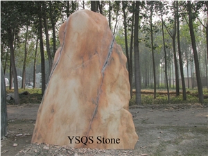 Garden Landscaping Stone, Sunset Glow Red Marble Garden, Palisade