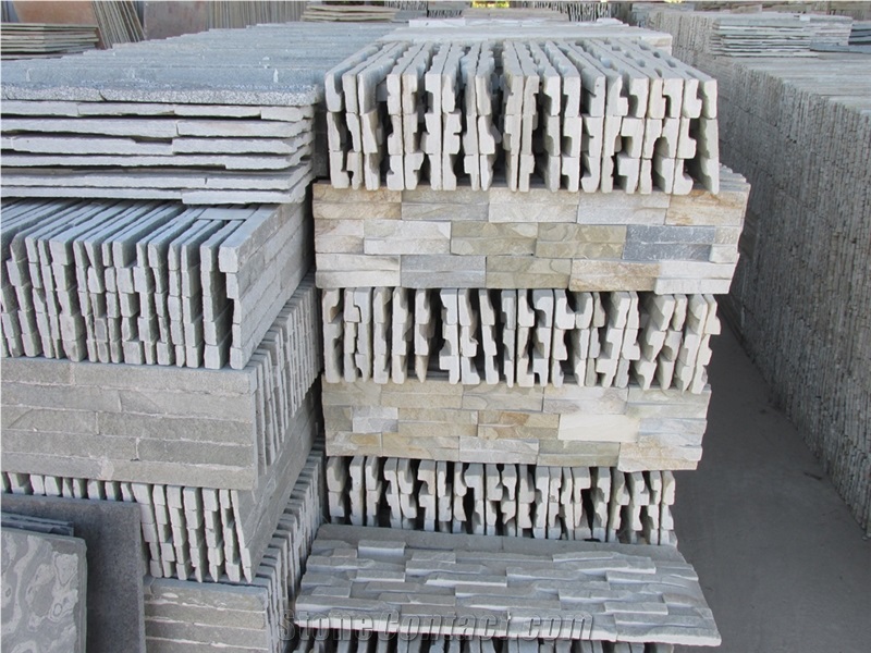 Golden Honey Slate Veneer Panels, Hebei Rust Slate Veneer