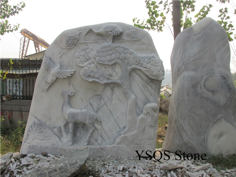 White Marble Statue Garden Stone