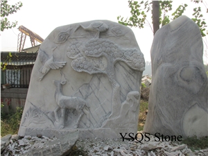 White Marble Statue Garden Stone