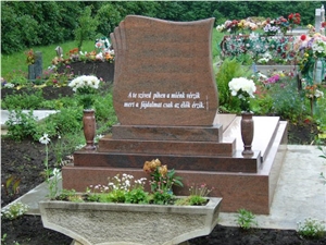 Multicolor Red Granite Monument