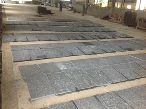 Black Basalt Flamed And Brushed Tiles