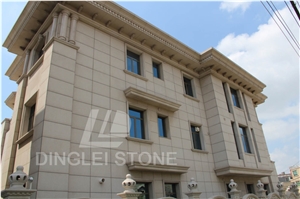G681 Villa Building Project, G681 Pink Granite Building, Walling