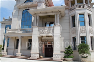 G681 Villa Building Project, G681 Pink Granite Building, Walling