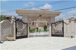 G681 Villa Building Project, G681 Pink Granite Building, Walling