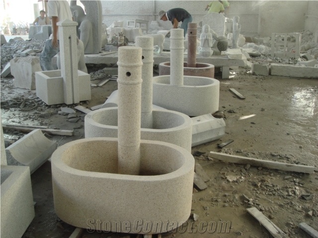 G603,G682 Granite Wall Mounted Fountain, G603,G682 Yellow Granite Wall Mounted Fountain
