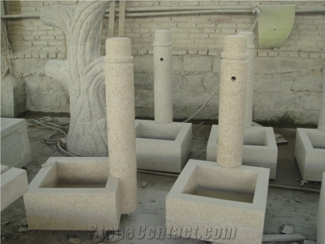 G603,G682 Granite Wall Mounted Fountain, G603,G682 Yellow Granite Wall Mounted Fountain