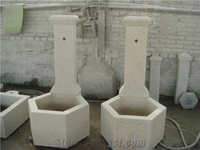 G682 Granite Wall Mounted Garden Fountain, G682 Yellow Granite Garden Fountain