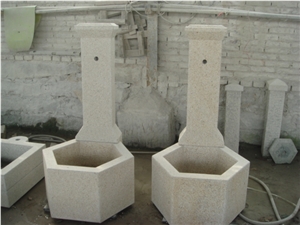 G682 Granite Wall Mounted Garden Fountain, G682 Yellow Granite Garden Fountain
