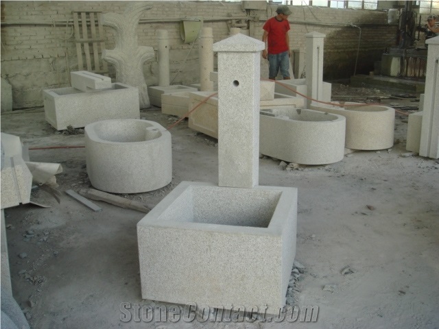 G682 Granite Wall Mounted Garden Fountain, G682 Yellow Granite Garden Fountain