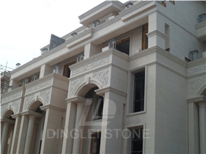 Moca Cream Tile, Moca Cream Fine Grain Beige Limestone Building, Walling