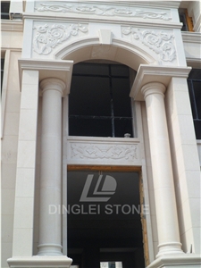 Moca Cream Tile, Moca Cream Fine Grain Beige Limestone Building, Walling