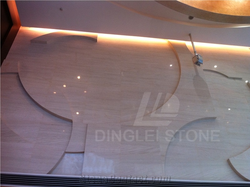 Moca Cream Tile, Moca Cream Fine Grain Beige Limestone Building, Walling