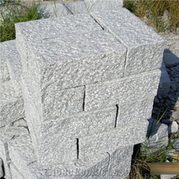 G603 Granite Chiseled Surface Wall Brick Stone, G603 Grey Granite Brick