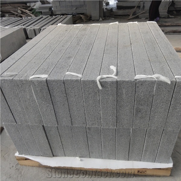 G654 China Sesame Black Granite Kerbstone