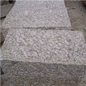 G682 Granite Chiseled and Split Wall Stone, G682 Yellow Granite Wall