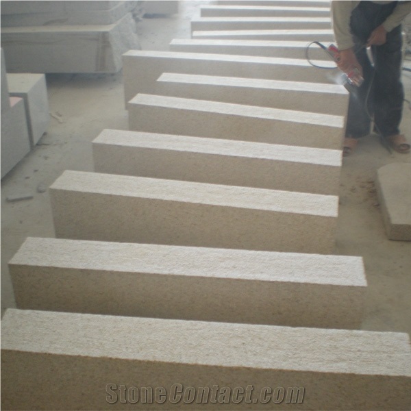 G682 Granite Kerbstone, China Yellow Granite Kerbstone
