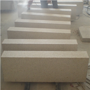 G682 Granite Kerbstone, China Yellow Granite Kerbstone