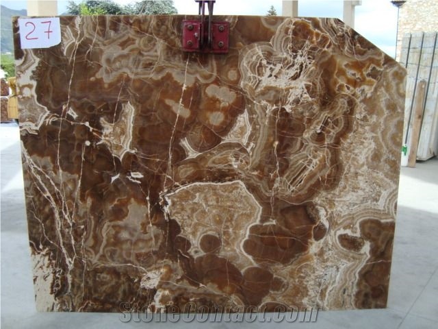 Onice Palombara Onyx Slabs, Italy Brown Onyx
