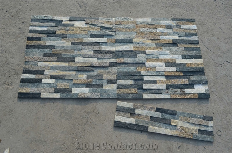 China Hebei Slate, Quartzite Cultured Stone Tiles, &black Quartz White Quartzite Cultured Stone
